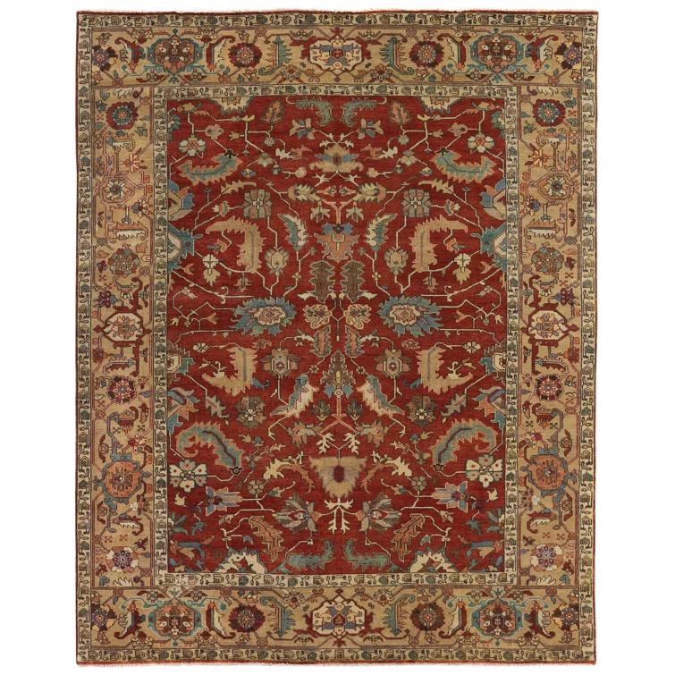 Antique Weave Serapi Wool Oriental Rug