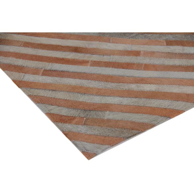 Natural Hide Cowhide Geometric Indoor Rug