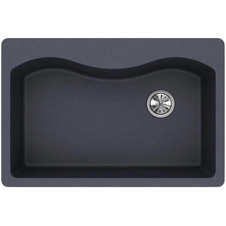 Quartz Classic 33" x 22" x 9-1/2" Drop-In Kitchen Sink