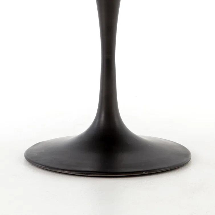 Penn Patchwork Bronze 42" Pedestal Base Dining Table
