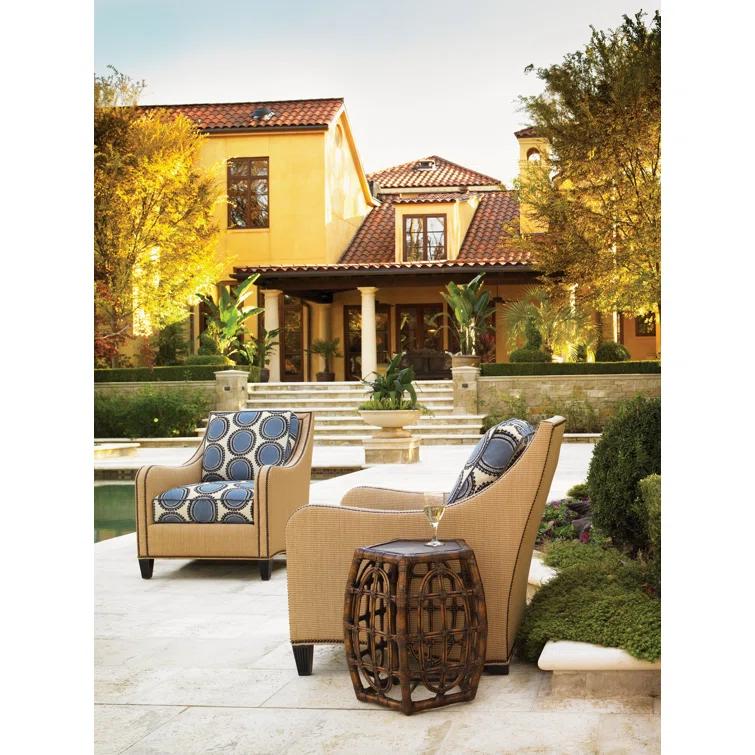 Tommy Bahama Home Royal Kahala Oval Reef Accent Table