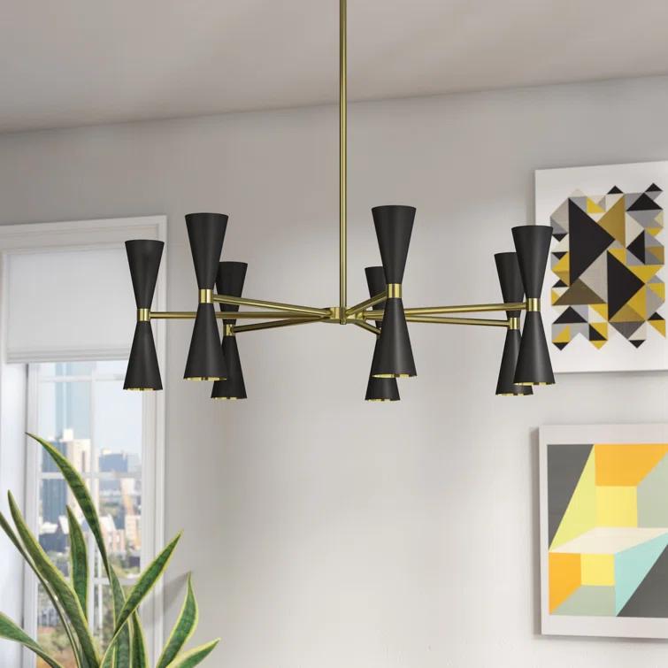 Milo 14 - Light Iron Dimmable Sputnik Sphere Chandelier