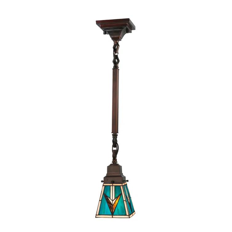 Meyda Tiffany & Stained Glass 1 - Light Mahogany Bronze Single Pendant