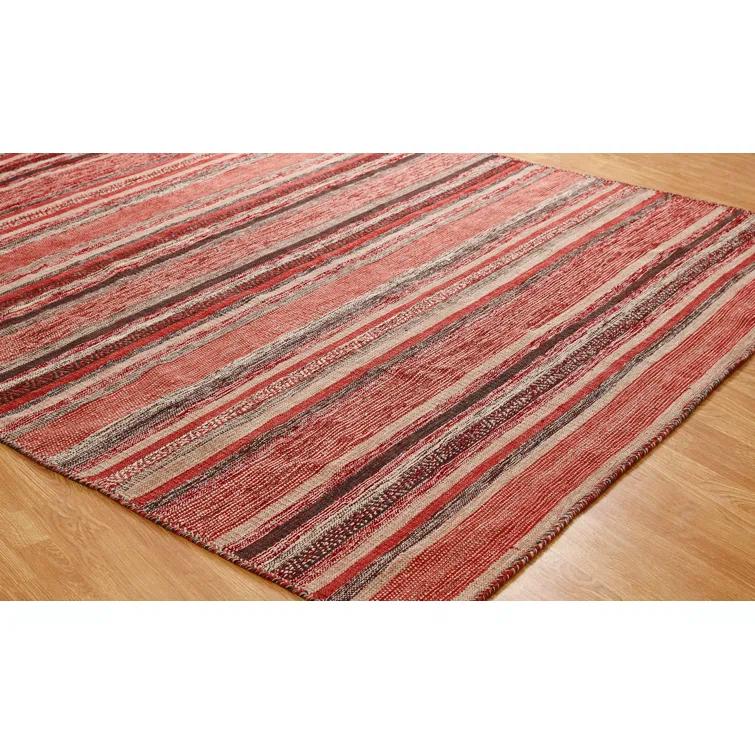 K2 Floor Style Andes Santa Fe Rust Hand Made Cotton Chenille Area Rug