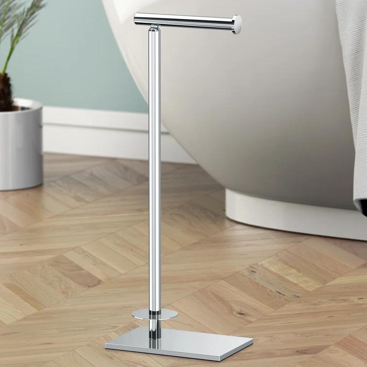 Freestanding Toilet Paper Holder with Storage