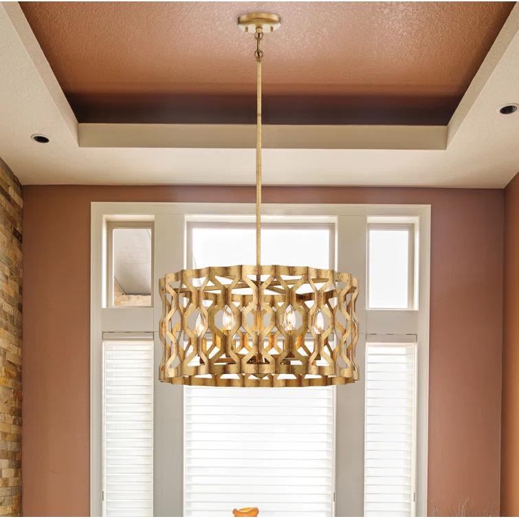 Coronade 5 - Light Dimmable Drum Chandelier