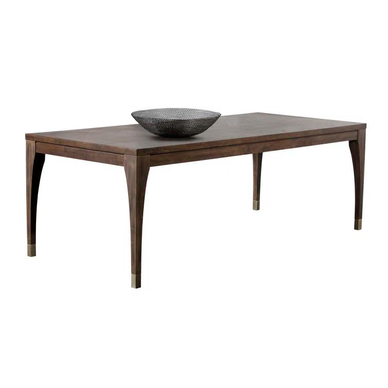 Ahleena Solid Wood Base Dining Table
