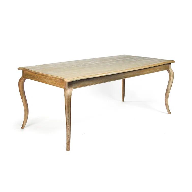 Zentique Vineyard Solid Wood Top Dining Table