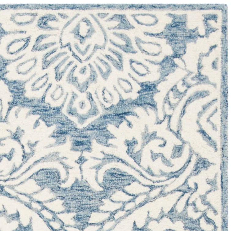 Tansy Wool Blue/Ivory Rug
