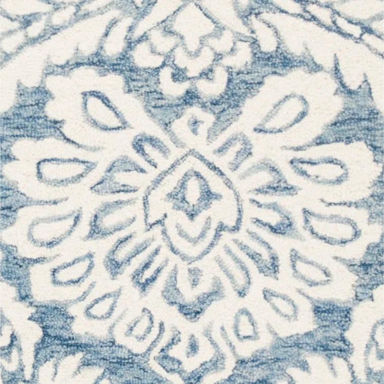 Tansy Wool Blue/Ivory Rug