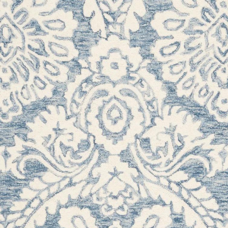 Tansy Wool Blue/Ivory Rug