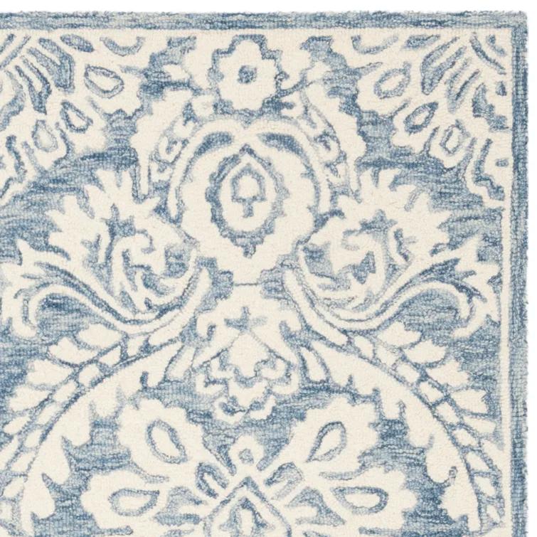 Tansy Wool Blue/Ivory Rug