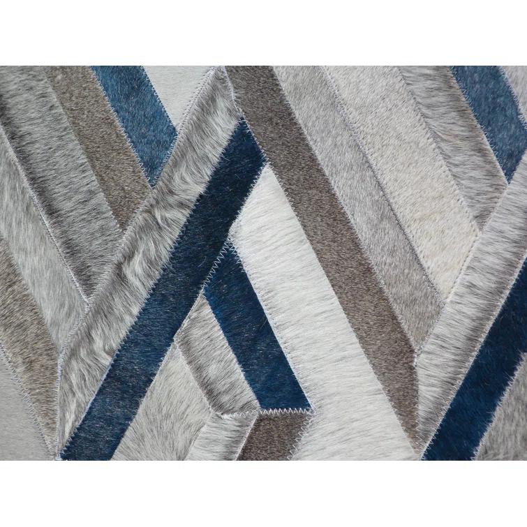 Natural Hide Cowhide Geometric Indoor Rug