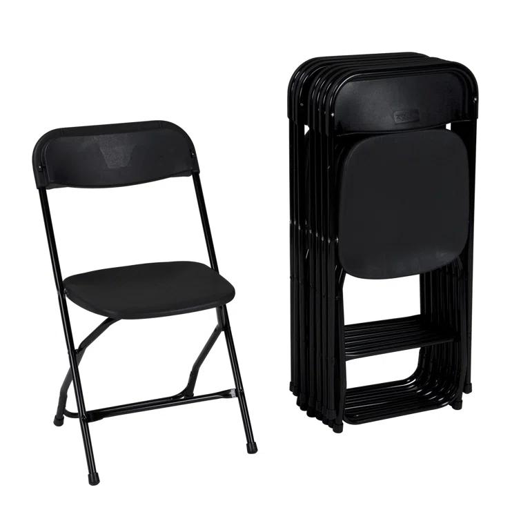 ZOWN Premium Commercial Plastic Stacking, Indoor/Outdoor Folding Chair