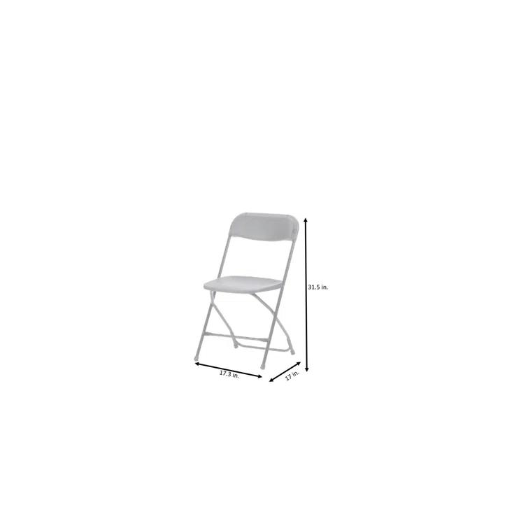 ZOWN Premium Commercial Plastic Stacking, Indoor/Outdoor Folding Chair