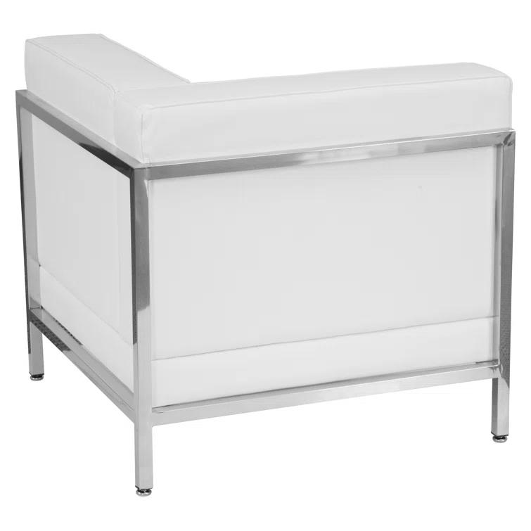 Hercules LeatherSoft Modular Right Corner Chair with Quilted Tufted Seat
