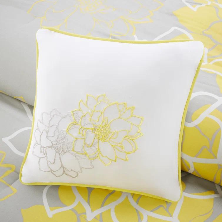Lola 7 Piece Floral Cotton Comforter Set