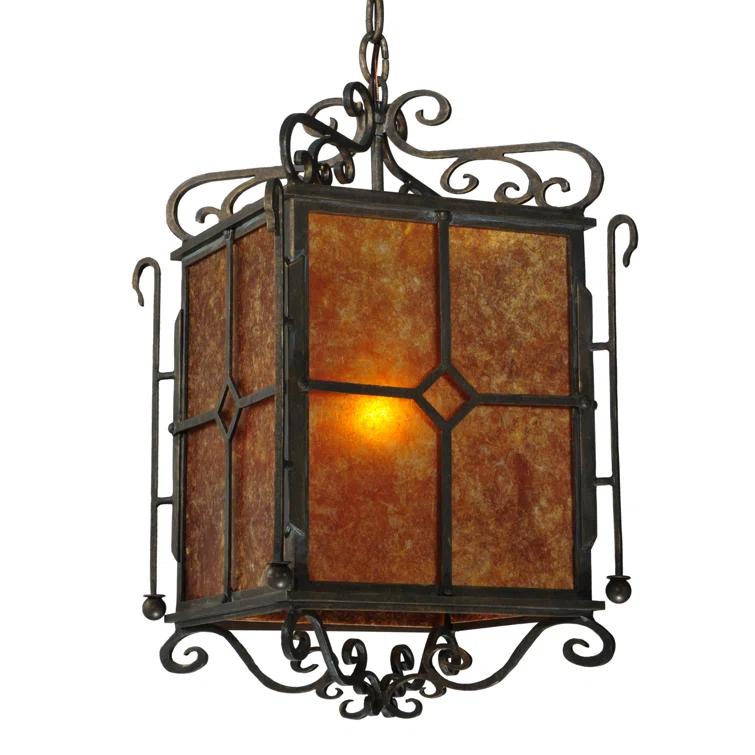 Standford 1 - Light Black Hills Gold Lantern Pendant