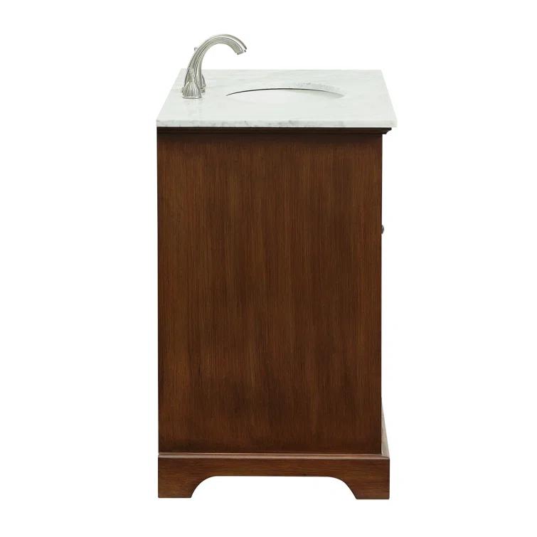 Hermes 36'' Single Bathroom Vanity with Marble Top