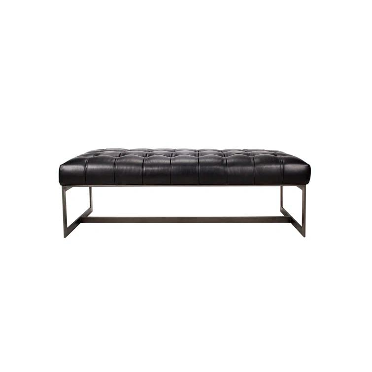 Moe's Home Collection Wyatt Leather Bench