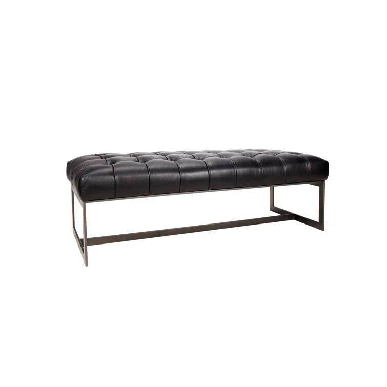 Moe's Home Collection Wyatt Leather Bench