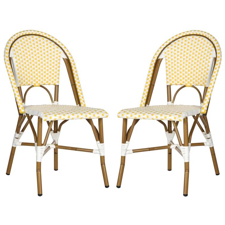 Casidy Polyethylene (PE) Wicker Wicker Outdoor Dining Side Chair