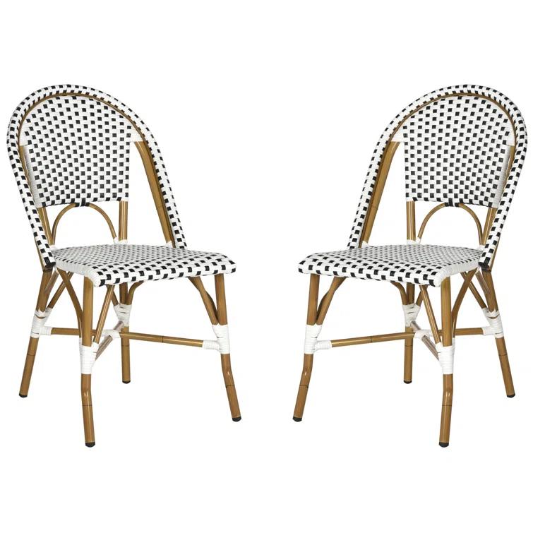 Casidy Polyethylene (PE) Wicker Wicker Outdoor Dining Side Chair