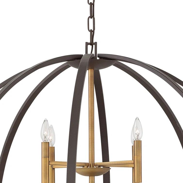 Hinkley Euclid 12 - Light Candle Style Globe Chandelier