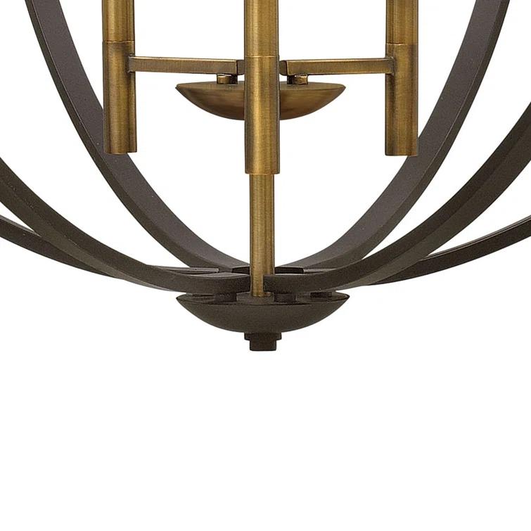 Hinkley Euclid 12 - Light Candle Style Globe Chandelier