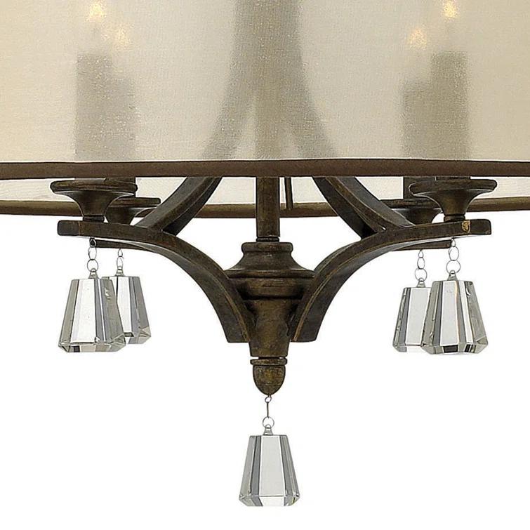 Mime 6 - Light Dimmable Drum Chandelier