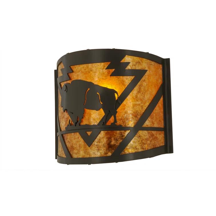 Steel Flush Mounted Sconce