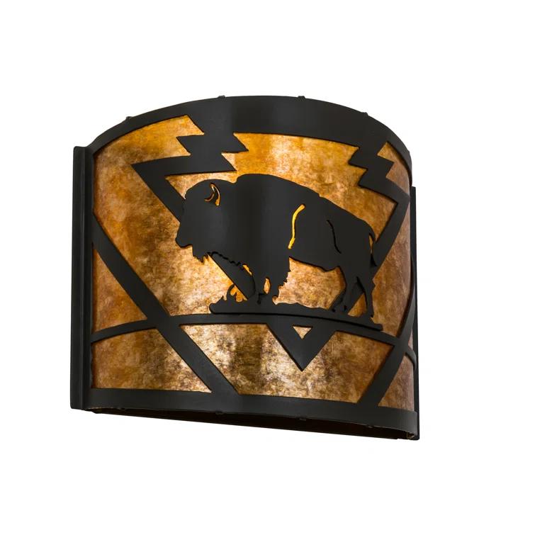 Steel Flush Mounted Sconce