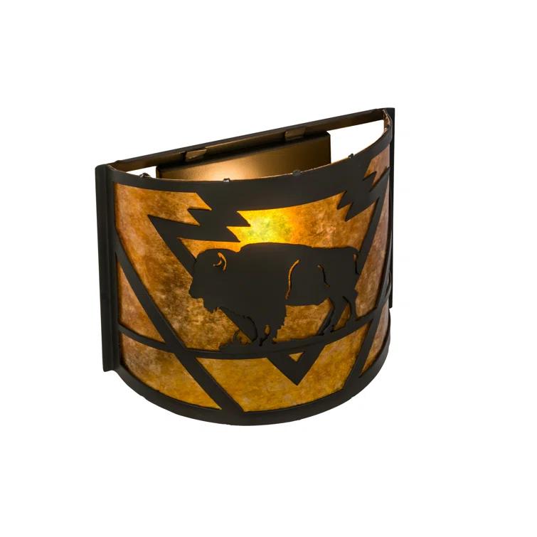Steel Flush Mounted Sconce