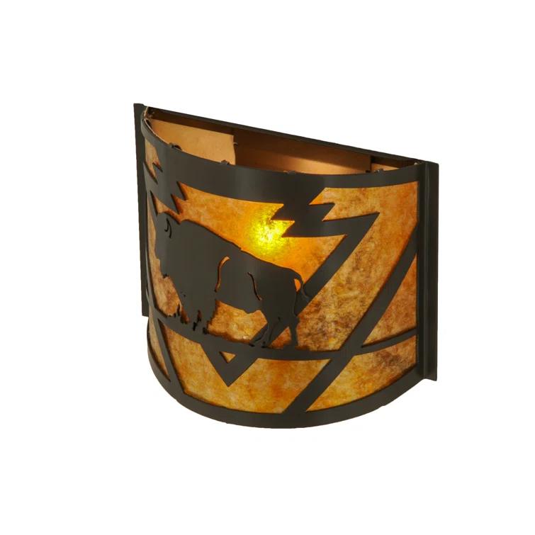 Steel Flush Mounted Sconce