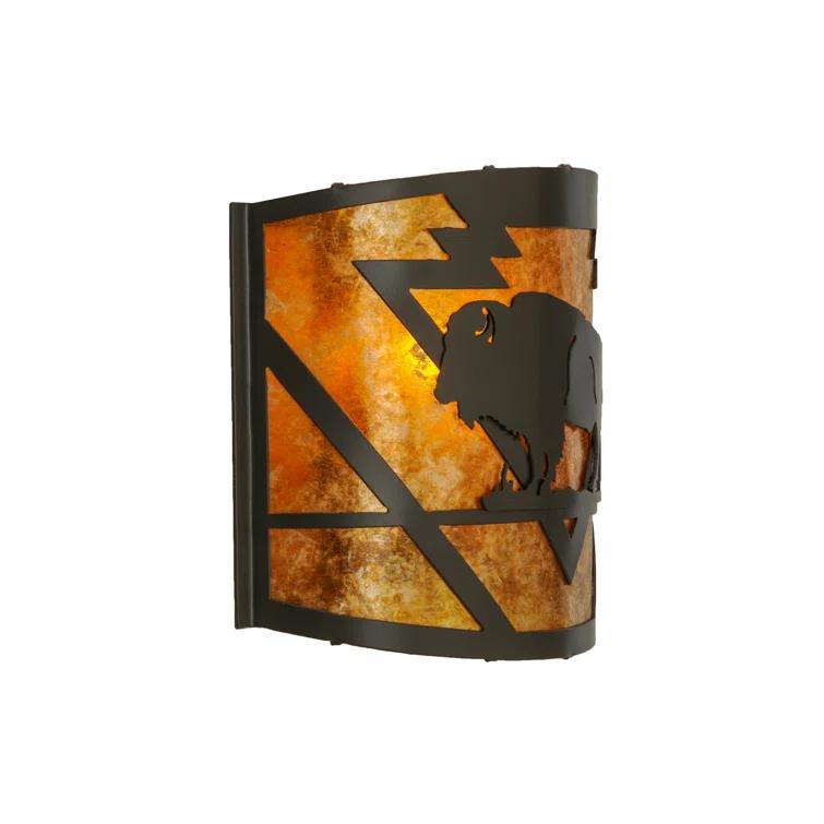 Steel Flush Mounted Sconce