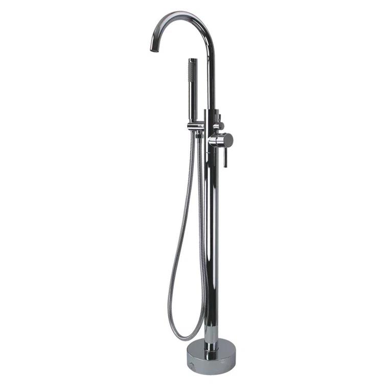 Sherwood 71'' x 32'' Freestanding Soaking Stone Bathtub with Faucet