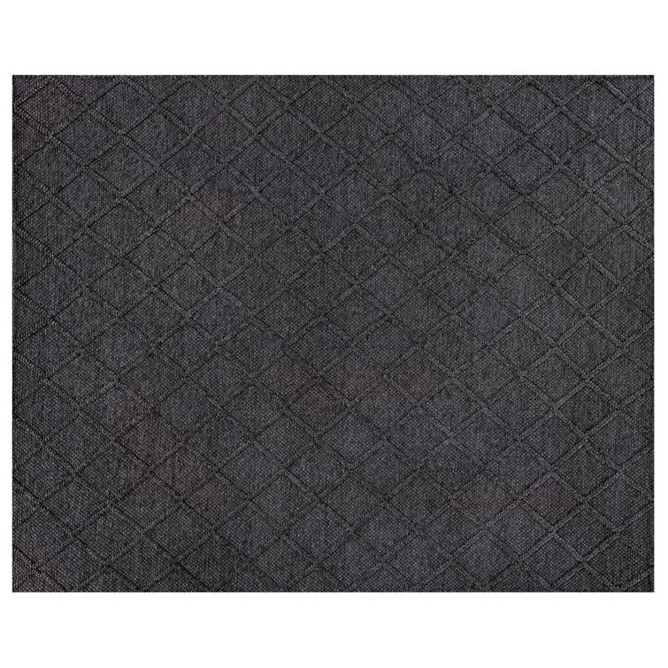 Brentwood Geometric Hand-Loomed Wool Dark Brown Area Rug