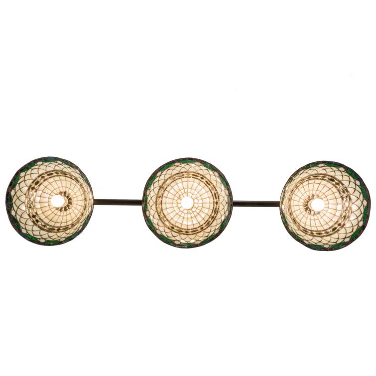 Meyda Tiffany & Stained Glass 3 - Light Copper Vein Kitchen Island Pendant