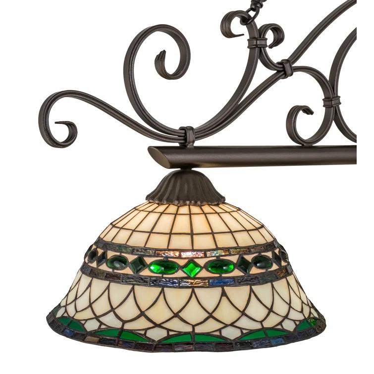 Meyda Tiffany & Stained Glass 3 - Light Copper Vein Kitchen Island Pendant