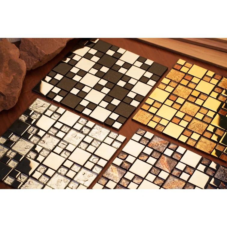 Mirrella Rousha Random Sized Glass Random Mosaic Wall & Floor Tile