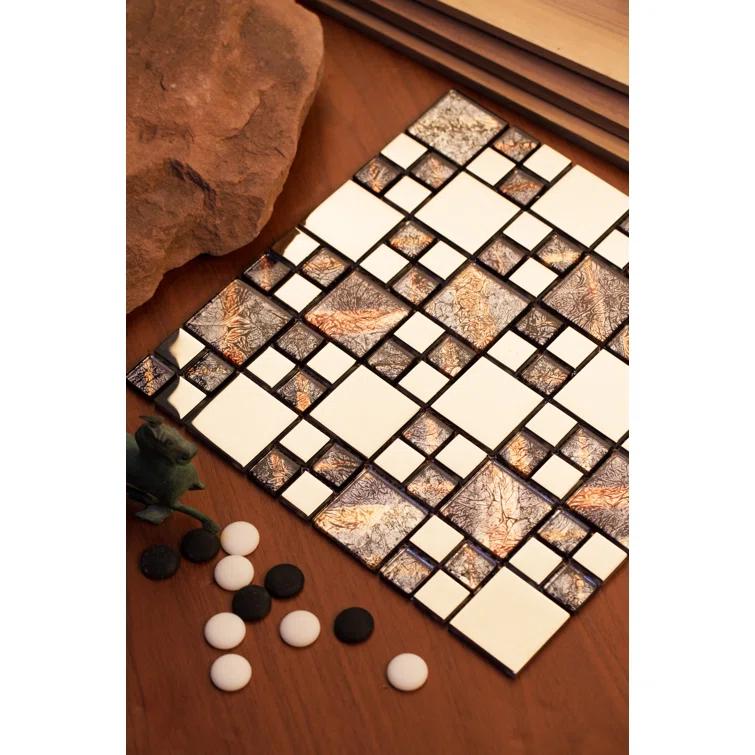 Mirrella Rousha Random Sized Glass Random Mosaic Wall & Floor Tile