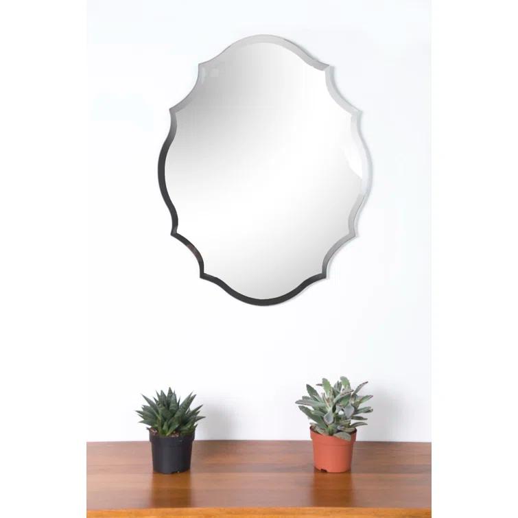 Renwil Emma Mirror in Wave Pattern Frame