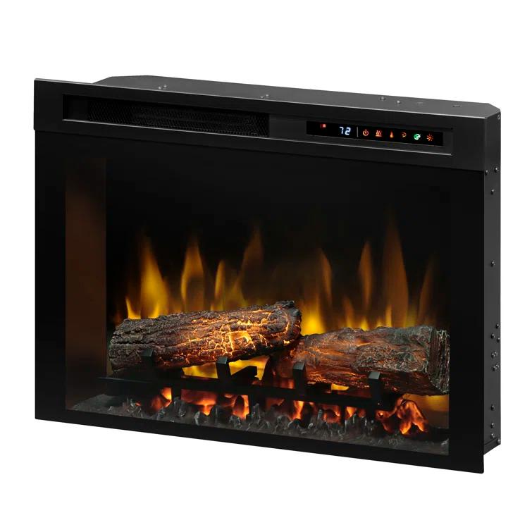 Dimplex Nova Multi-Fire XHD Plug-In Electric Fireplace Insert with Realistic Logs - 1000 SQ FT, Ceramic Heater