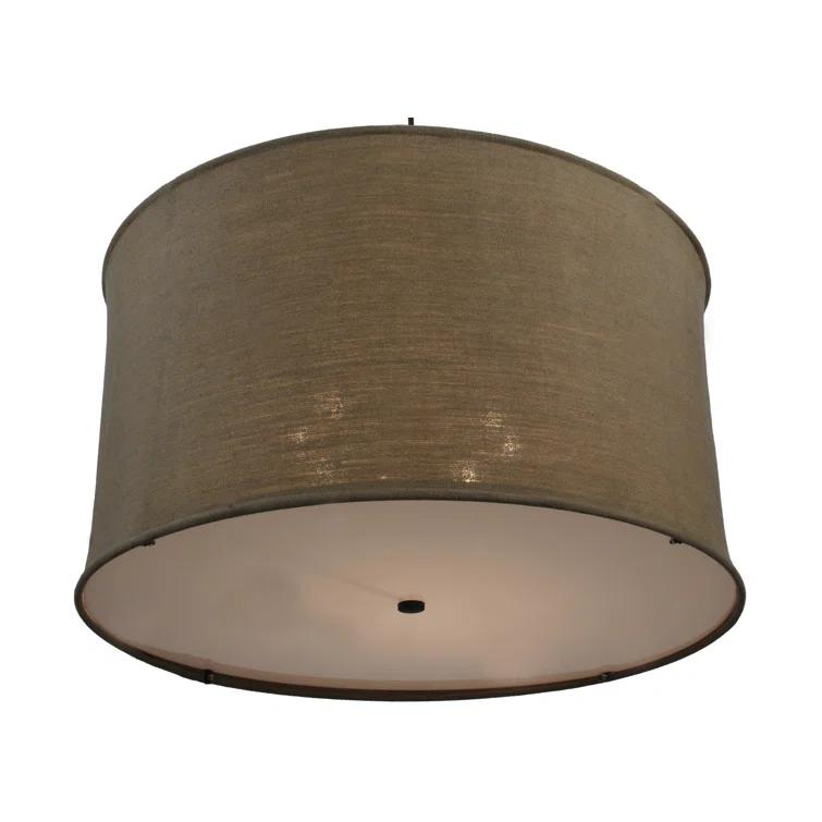 Elegant Bronze 8-Light LED Chandelier for Indoor/Outdoor Use