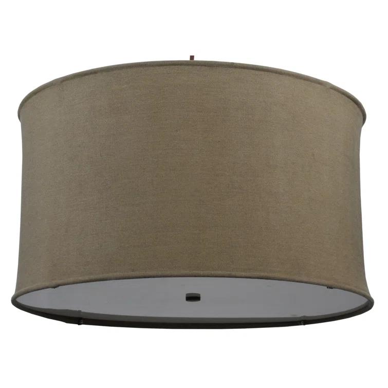 Elegant Bronze 8-Light LED Chandelier for Indoor/Outdoor Use