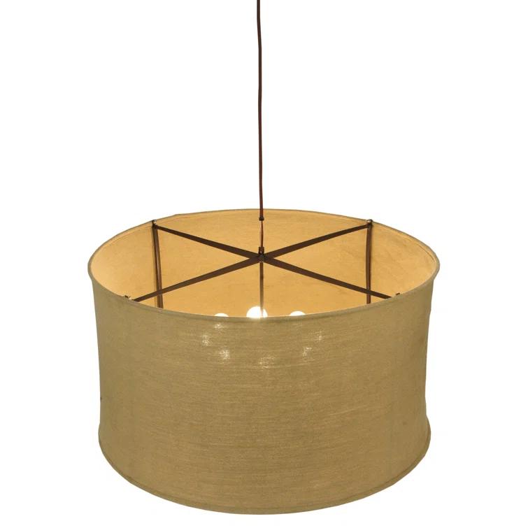 Elegant Bronze 8-Light LED Chandelier for Indoor/Outdoor Use