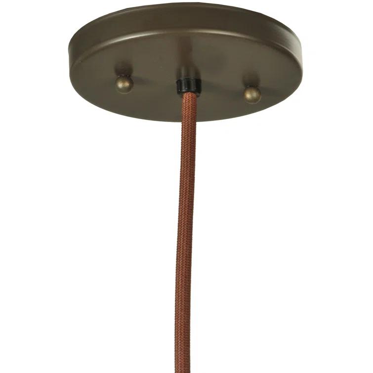 Elegant Bronze 8-Light LED Chandelier for Indoor/Outdoor Use
