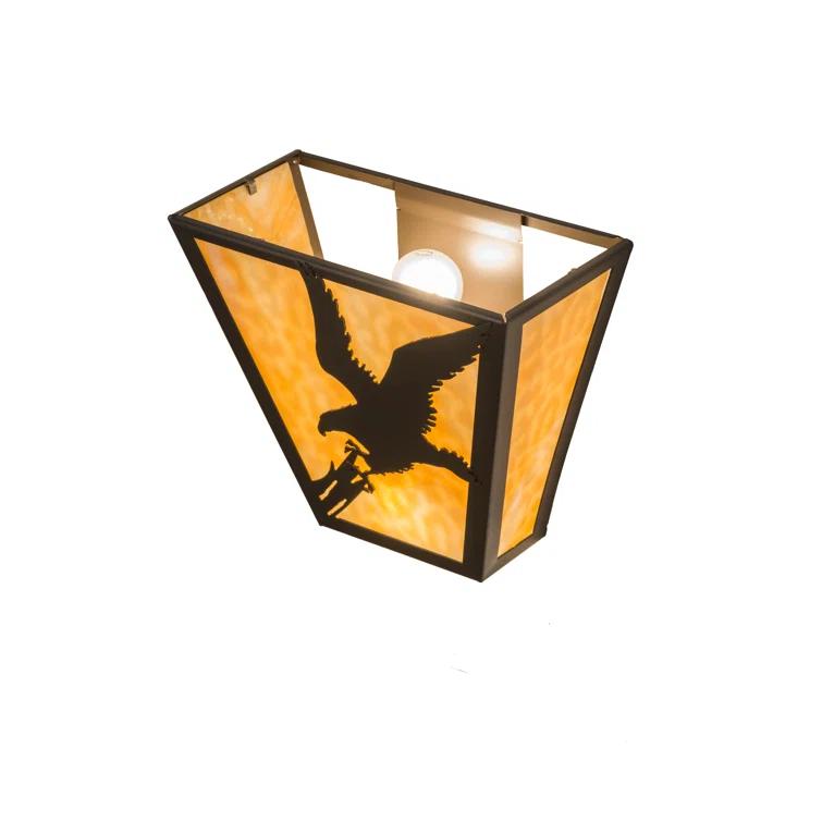 Rustic Lodge Flush Mounted Sconce