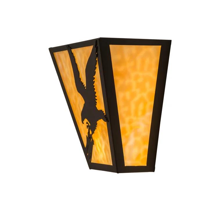 Rustic Lodge Flush Mounted Sconce