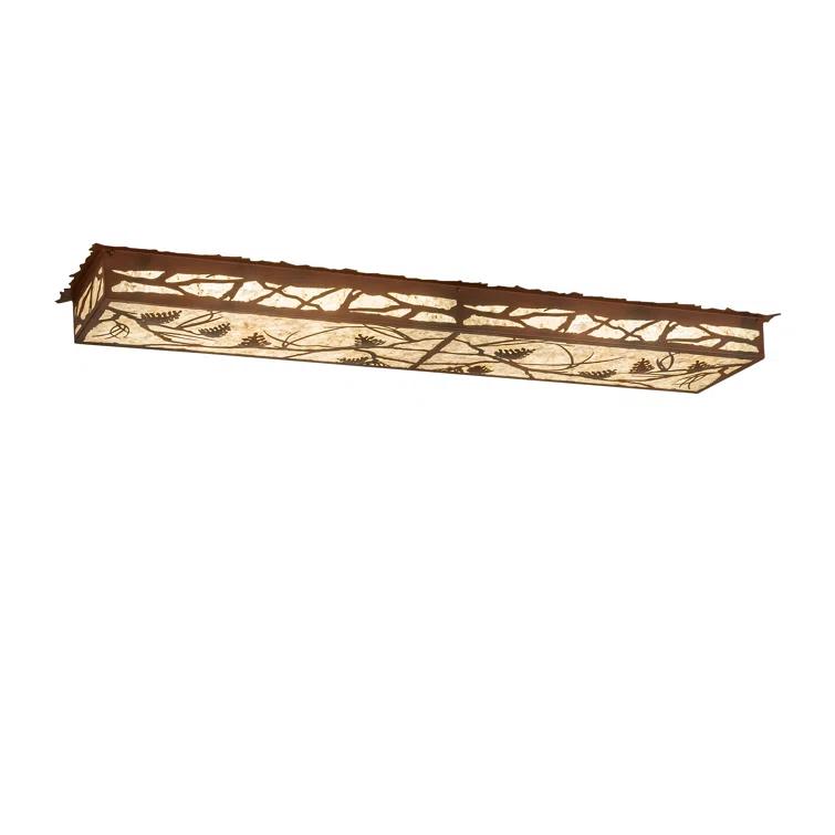 Meyda Lighting Rustic Lodge Mica LED Flush Mount